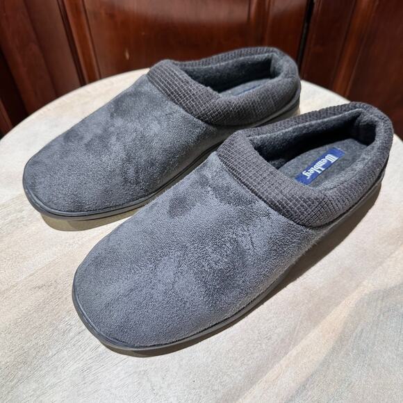Wembley Mens Memory Foam Slippers Size 13 14 XXL Gray Indoor Outdoor Shoes New - Picture 3 of 13